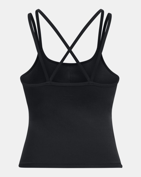 Women's UA Meridian Fitted Tank in Black image number 5